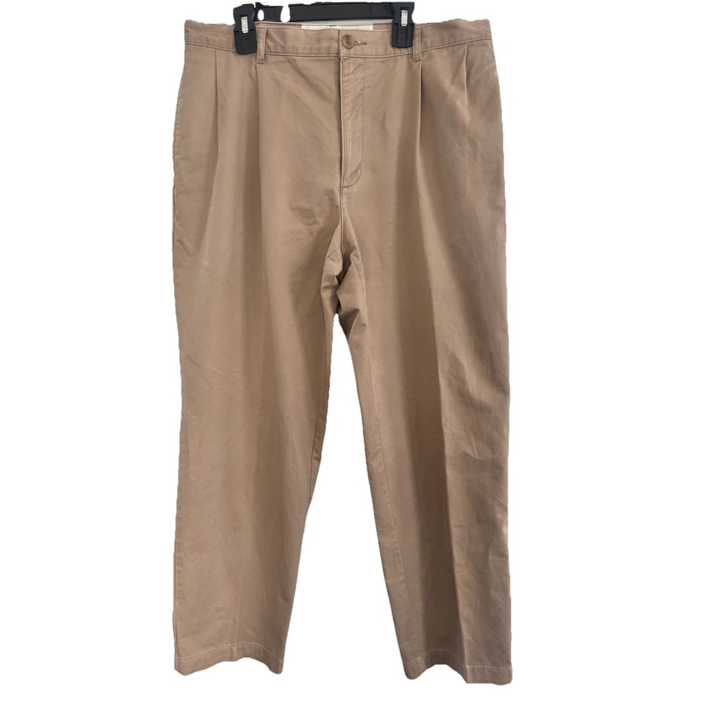 Lands End The Legacy Chino Men's 33x28 Khaki Cotton Preppy‎ Classic